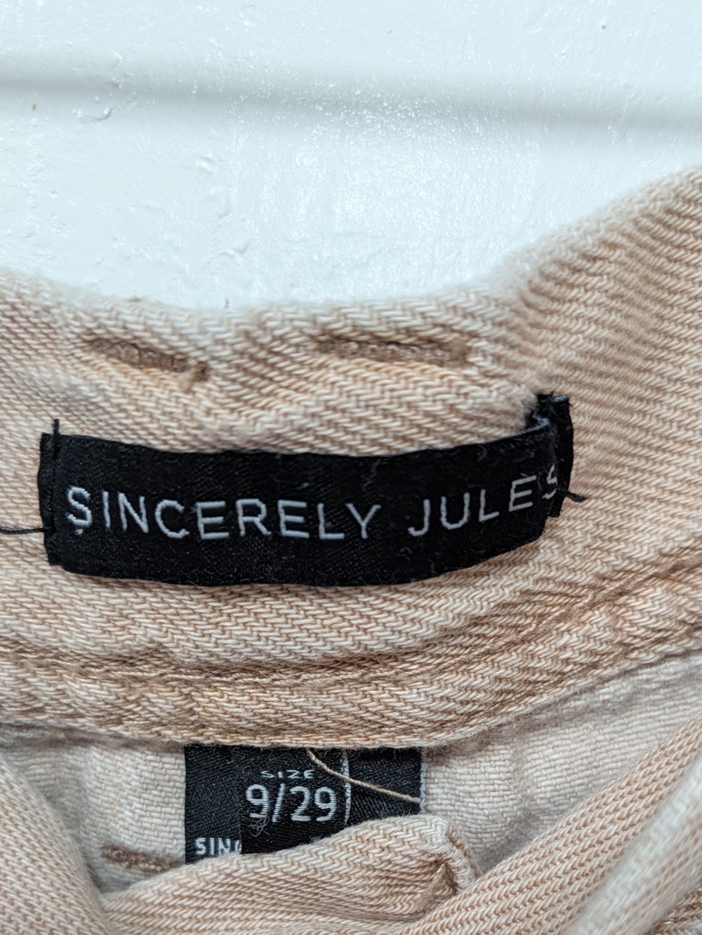 Sincerly Jules Soft Pink Cropped Wide-Leg Frayed Hem Jeans - Picture 4 of 10